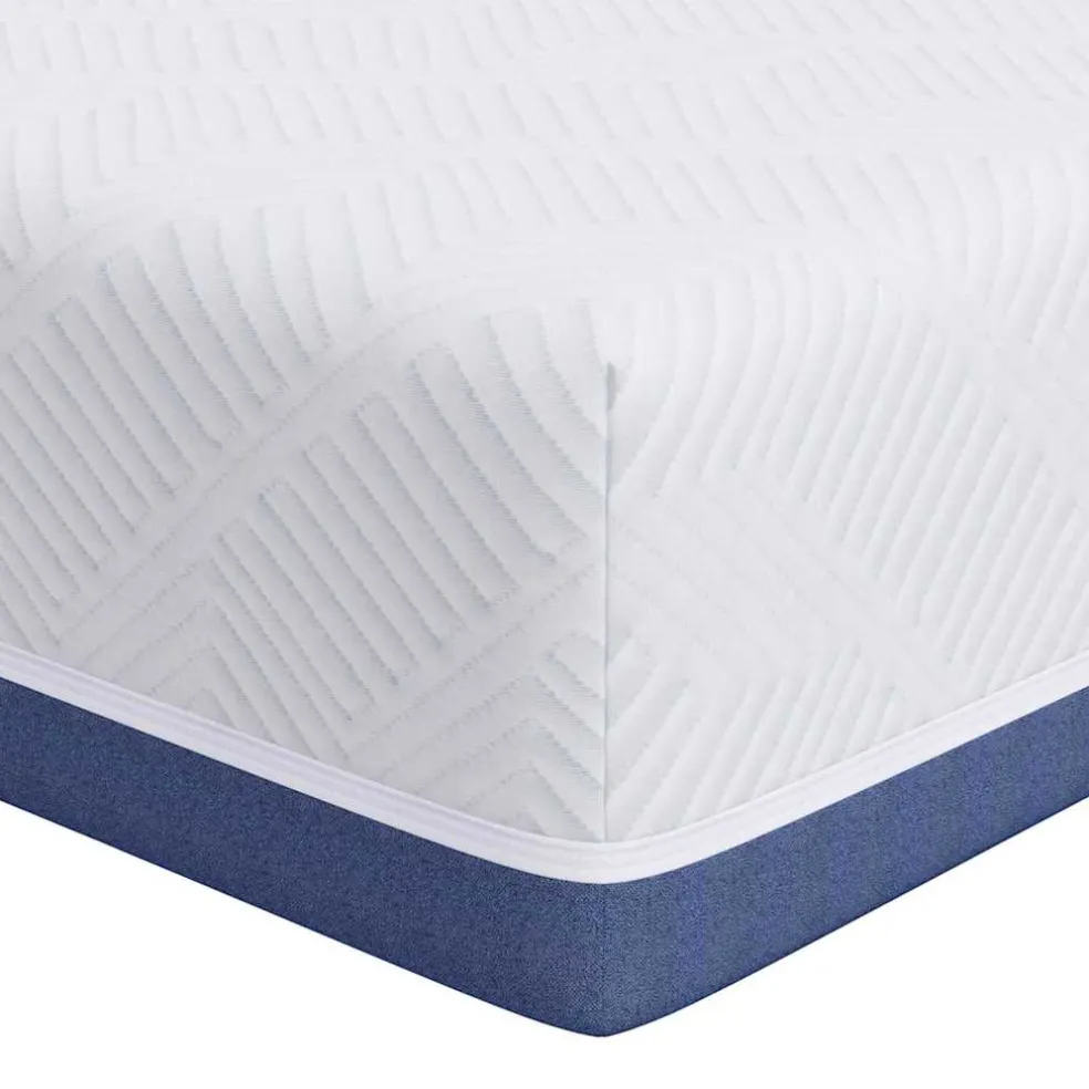 vidaXL Matras Wit en Blauw 80 x 160 cm Jacquard stof