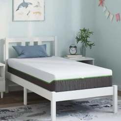 vidaXL Matras Wit en Grijs 80 x 160 cm Jacquard stof