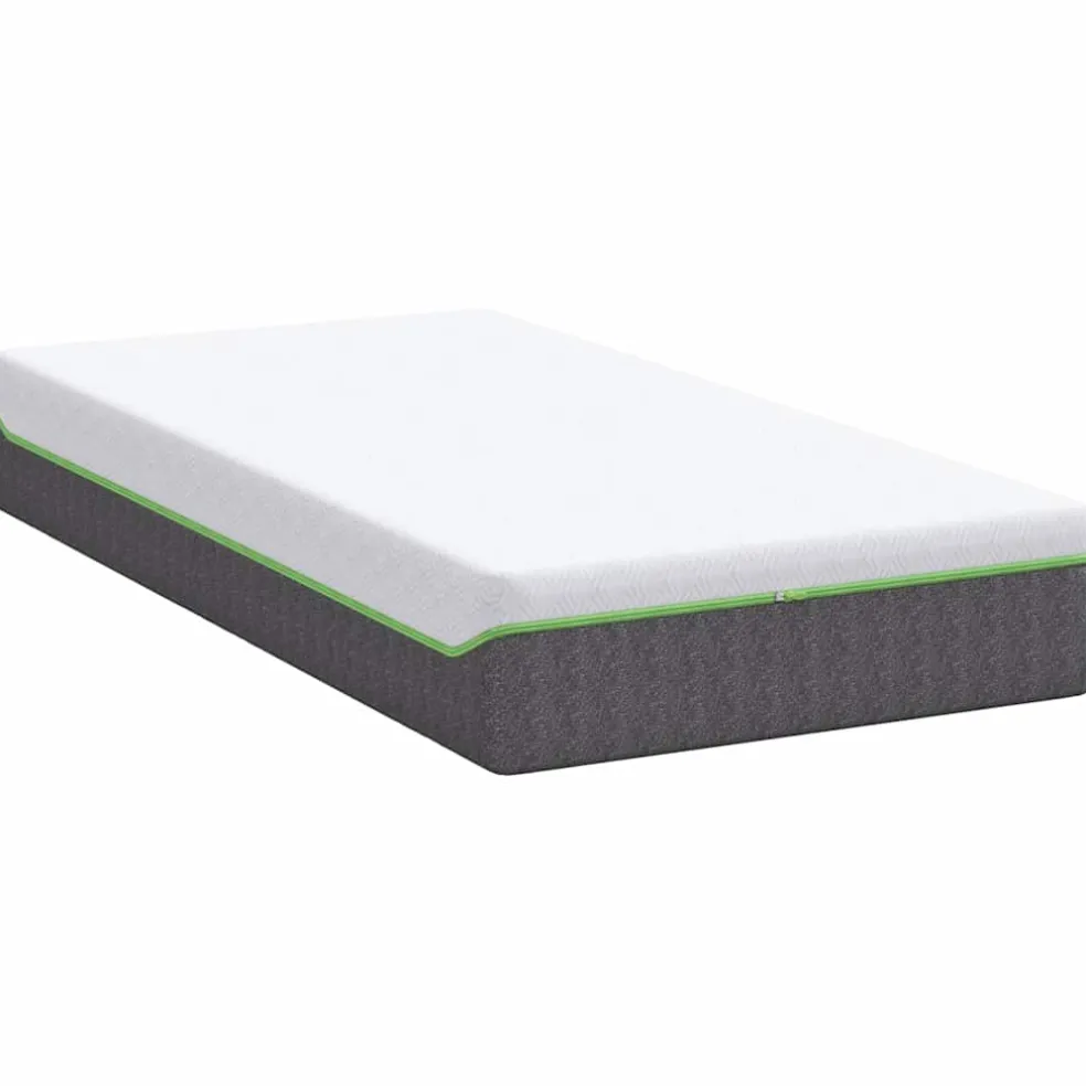 vidaXL Matras Wit en Grijs 80 x 160 cm Jacquard stof