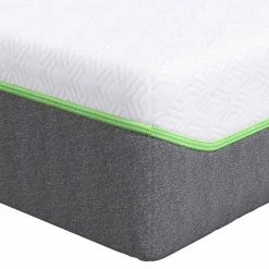 vidaXL Matras Wit en Grijs 80 x 160 cm Jacquard stof