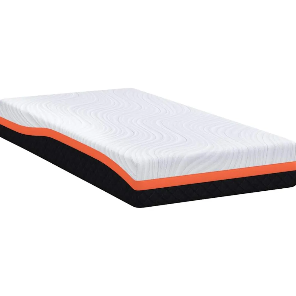 vidaXL Matras Wit en zwart 80 x 160 cm Jacquard stof