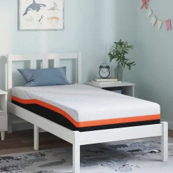 vidaXL Matras Wit en zwart 80 x 160 cm Jacquard stof