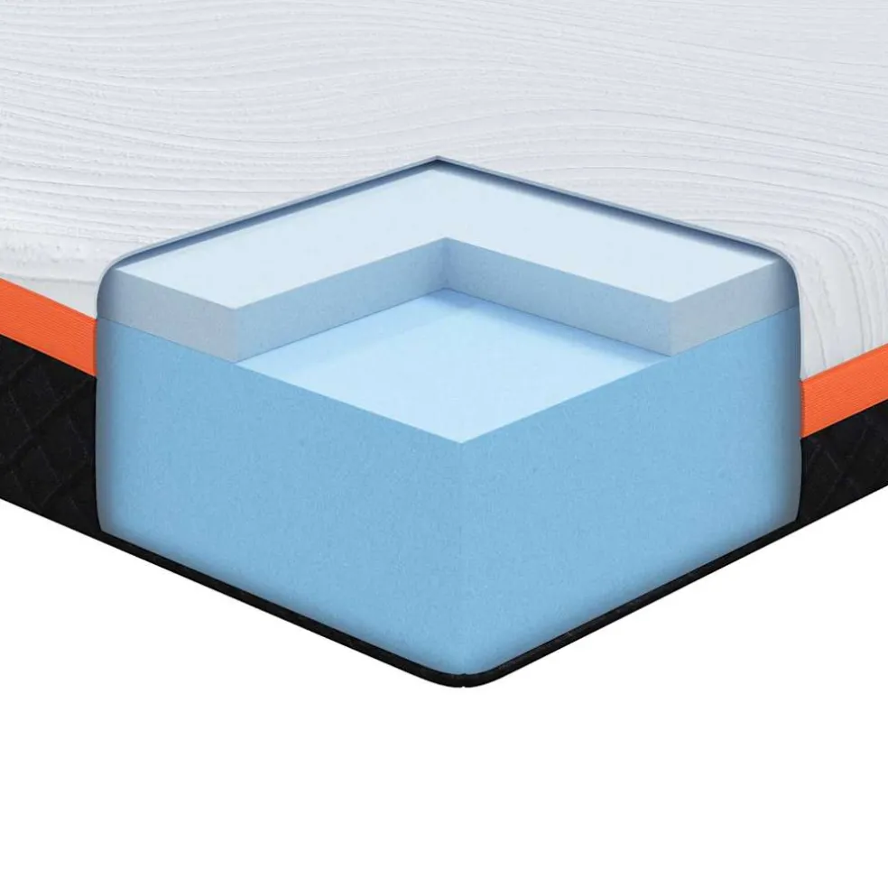 vidaXL Matras Wit en zwart 80 x 160 cm Jacquard stof