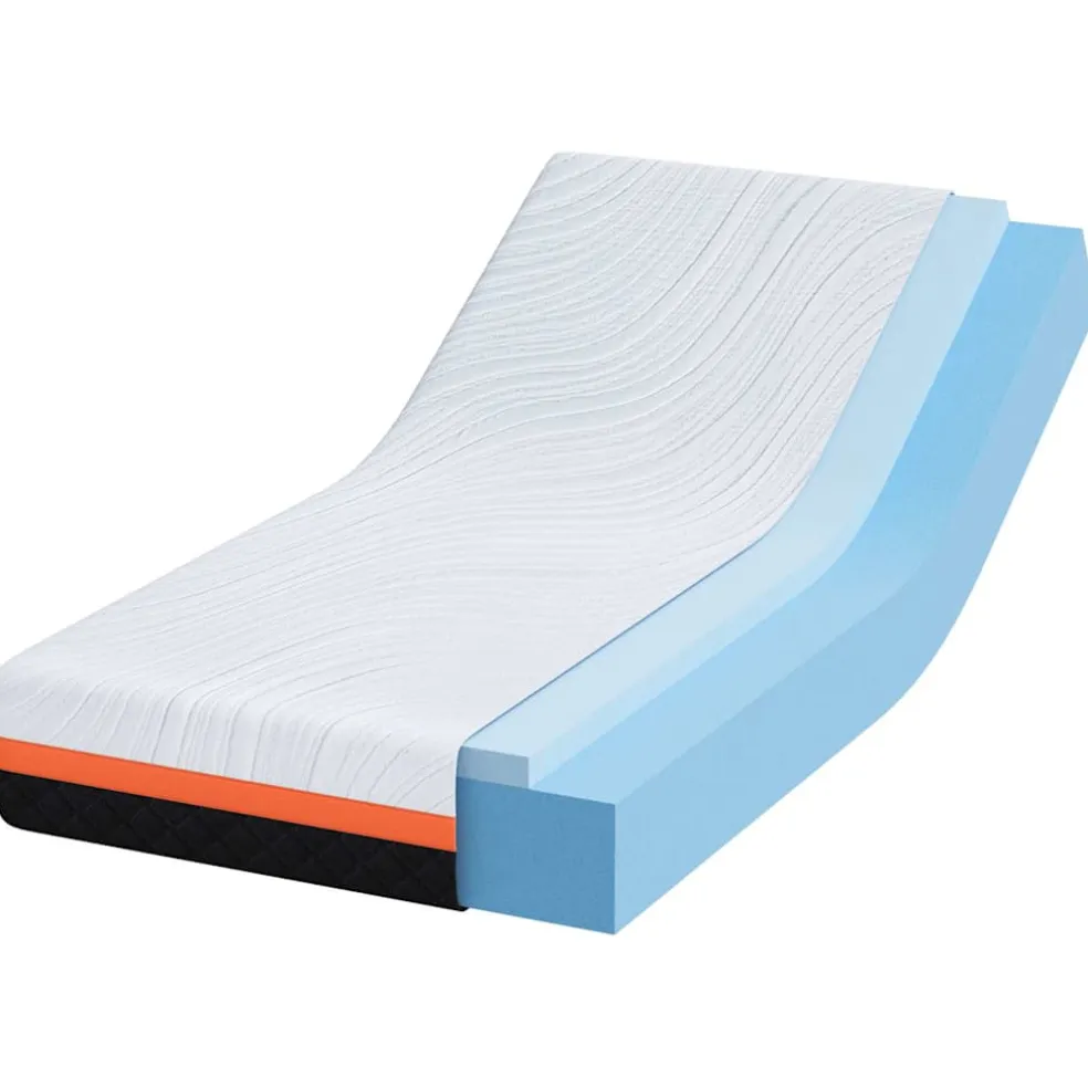 vidaXL Matras Wit en zwart 80 x 160 cm Jacquard stof