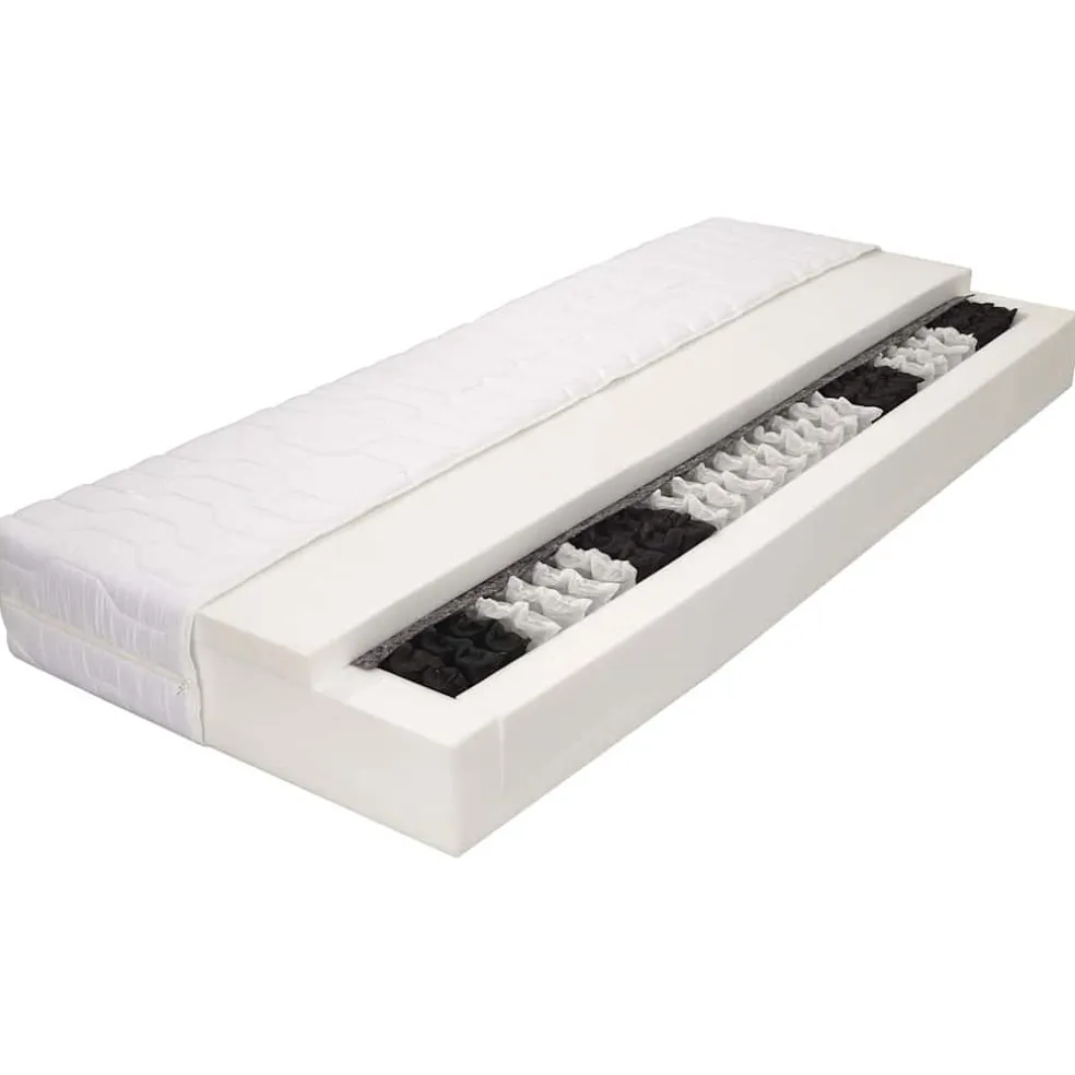 vidaXL Matras 7 Zone 20 cm pocketvering H3 80x200 cm