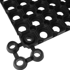 vidaXL Matverbinders 10 st rubber zwart