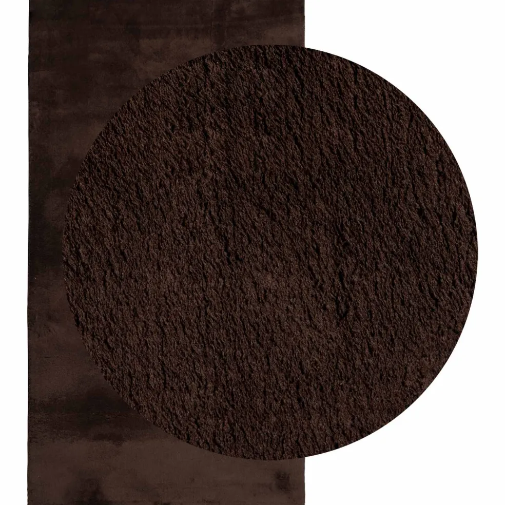 vidaXL Medium pile zachte en wasbare tapijt HUARTE Bruin 60 x 110 cm
