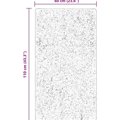 vidaXL Medium pile zachte en wasbare tapijt HUARTE Bruin 60 x 110 cm