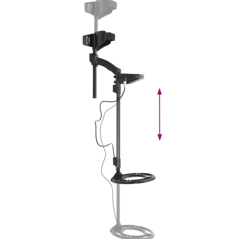 vidaXL Metaaldetector auto-tune 18 cm zoekdiepte met pinpoint