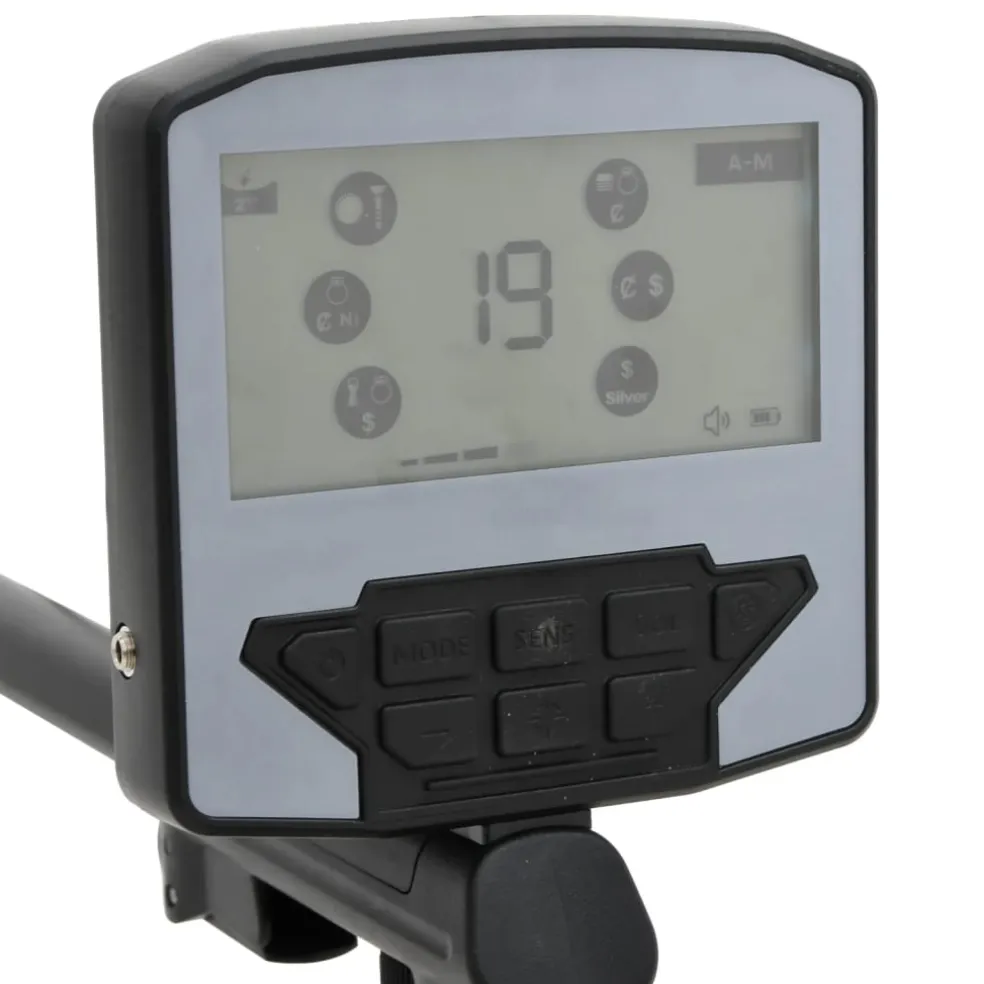 vidaXL Metaaldetector auto-tune 18 cm zoekdiepte met pinpoint