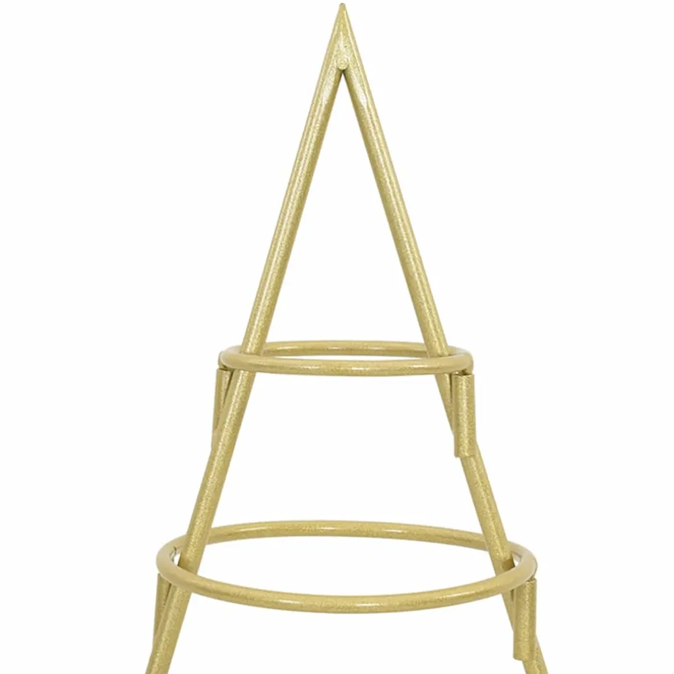 vidaXL Metalen kerstboom met standaard Goud 90 cm Poedergecoat staal