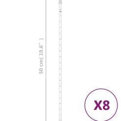 vidaXL Meteoorlichten 8 st 192 LED's binnen/buiten 30 cm warmwit