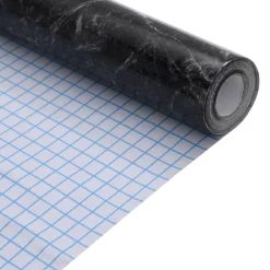 vidaXL Meubelfolies zelfklevend 90x500 cm PVC marmerzwart