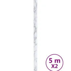 vidaXL Meubelfolies zelfklevend 90x500 cm PVC marmerwit