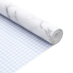 vidaXL Meubelfolies zelfklevend 90x500 cm PVC marmerwit