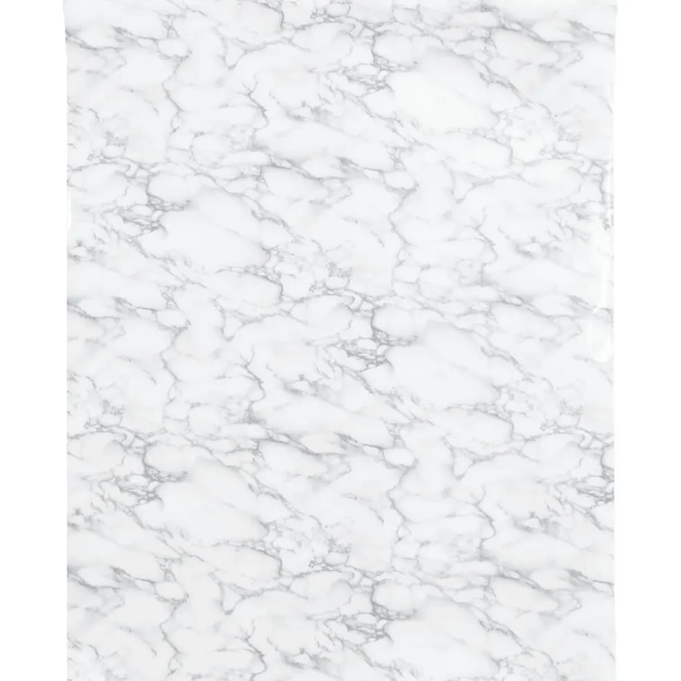 vidaXL Meubelfolies zelfklevend 90x500 cm PVC marmerwit
