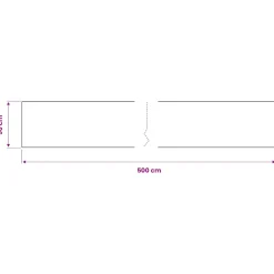vidaXL Meubelfolie zelfklevend 500x90 cm PVC zwart