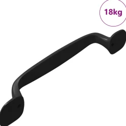 vidaXL Meubelhandgreep 250 st Zwart 130 x 19,4 x 22,3 mm Aluminium