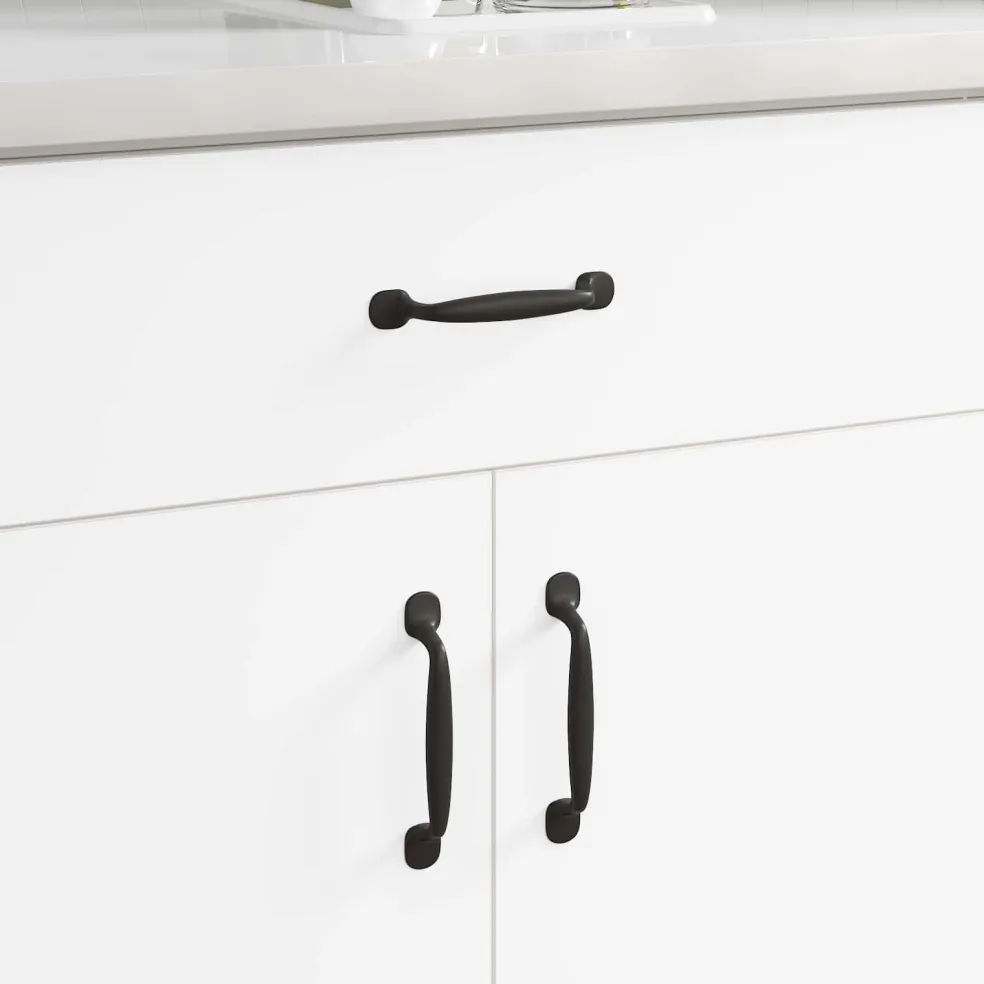 vidaXL Meubelhandgreep 250 st Zwart 130 x 19,4 x 22,3 mm Aluminium