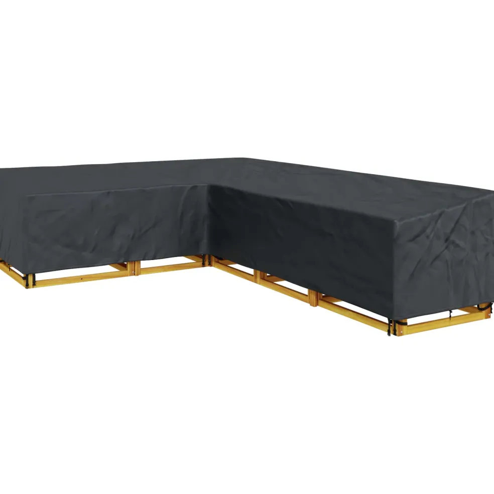 vidaXL Meubelhoes 355 x 275 x 80 cm 420D Oxford Stof L-vorm Waterdicht