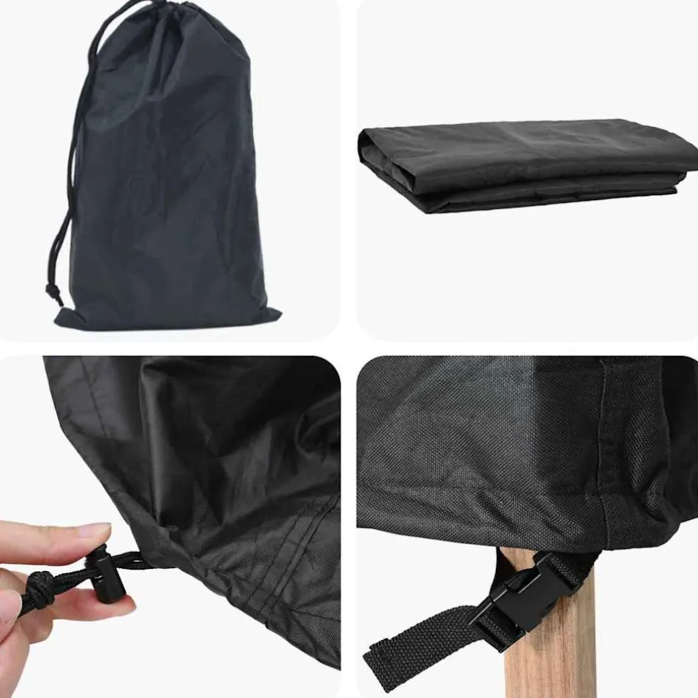 vidaXL Meubelhoes 60 x 60 x 45 cm 210D Oxford Stof Rechthoekig Zwart