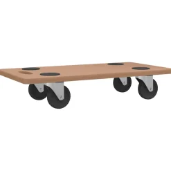 vidaXL Meubelhondjes 2 st rechthoekig bewerkt hout