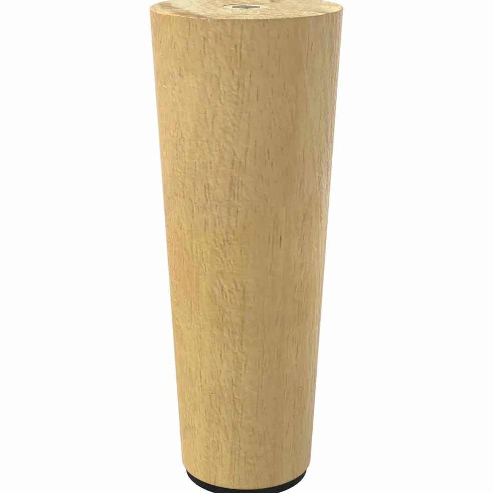 vidaXL Meubelpoten 2 st Bruin Ø 44 x 100 mm Massief Eucalyptus Hout