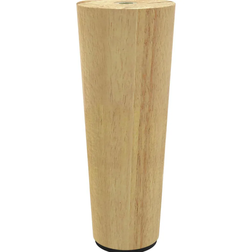 vidaXL Meubelpoten 2 st Bruin Ø 44 x 100 mm Massief Eucalyptus Hout