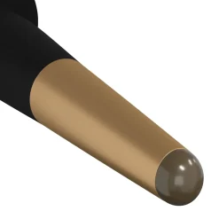 vidaXL Meubelpoten 2 st Zwart en Goud Ø 40 x 98 mm IJzer