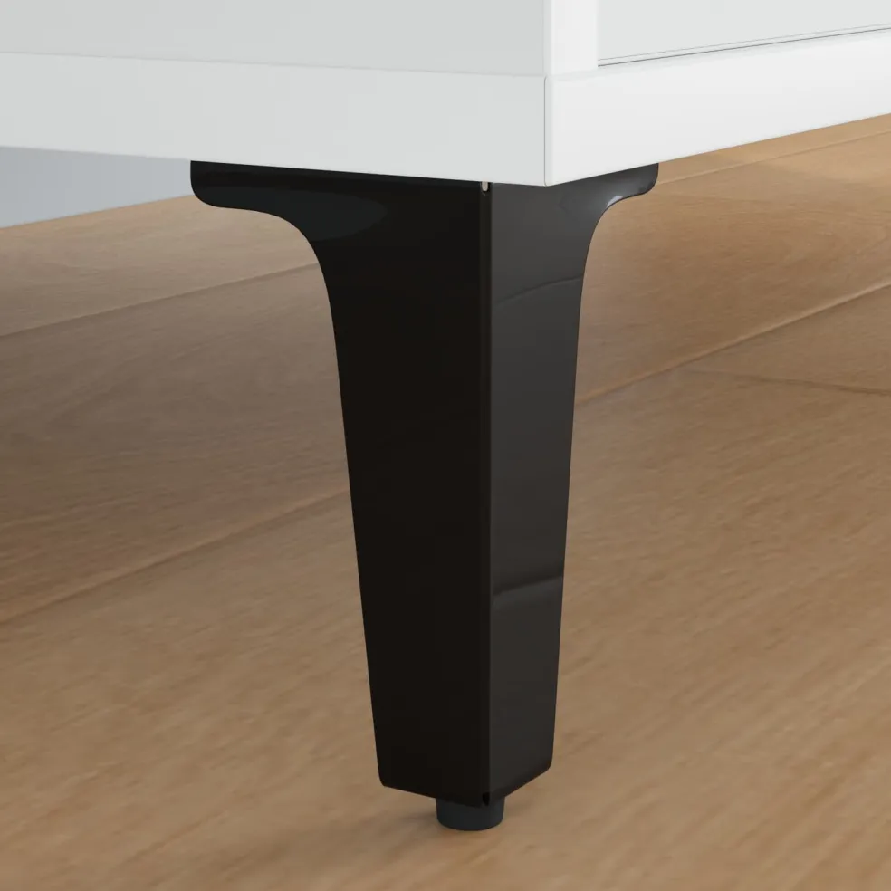 vidaXL Meubelpoten 2 st Zwart 54,1 x 54,1 x 100 mm IJzer