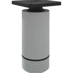 vidaXL Meubelpoten Verstelbaar 2 st Wit 64 x 64 x 100 mm PP