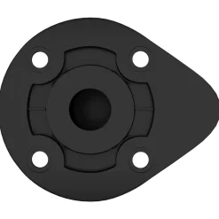 vidaXL Meubelpoten Verstelbaar 2 st Zwart 46 x 46 x 128 mm PP