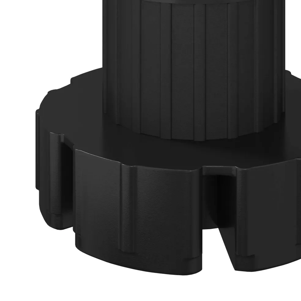 vidaXL Meubelpoten Verstelbaar 2 st Zwart 46 x 46 x 128 mm PP