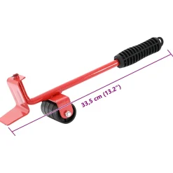 vidaXL Meubelrollers 8 stuks met lifters 9,8x7,5x3 cm 150 kg rood