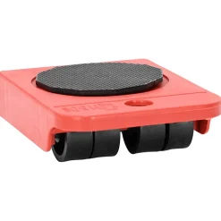 vidaXL Meubelrollers 8 stuks met lifters 9,8x7,5x3 cm 150 kg rood