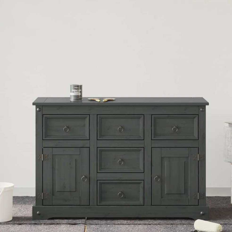 vidaXL Meubelverf Grijs 0,75 L Wandprint