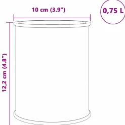 vidaXL Meubelverf Zwart 0,75 L Wandprint