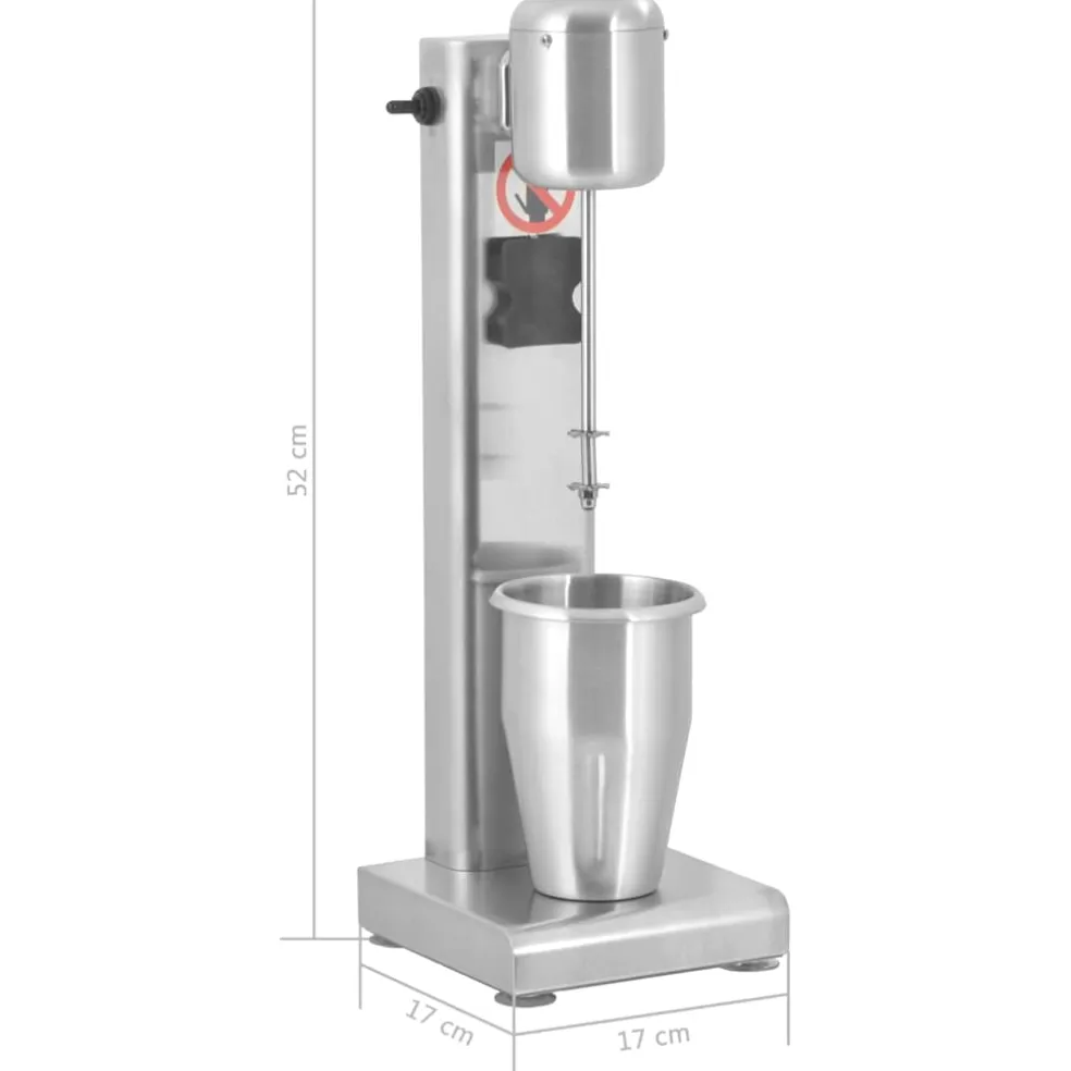 vidaXL Milkshake mixer 1 L roestvrij staal