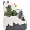 vidaXL Mini Kerstmis Dorp 16 x 11,5 x 13 cm Kunststof Multikleur