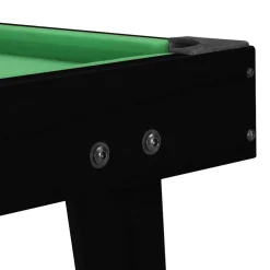 vidaXL Minipooltafel 3 Feet 92x52x19 cm zwart en groen