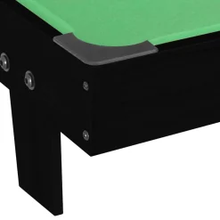vidaXL Minipooltafel 3 Feet 92x52x19 cm zwart en groen