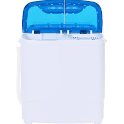 vidaXL Mini wasmachine met dubbele trommel 5,6 kg