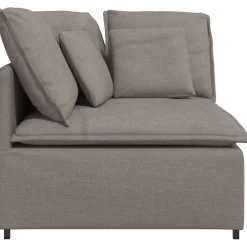 vidaXL Modulaire bank hoekmodule met kussens 100 cm taupe