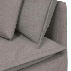 vidaXL Modulaire bank hoekmodule met kussens 100 cm taupe