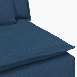 vidaXL Modulaire bank met kussens blauw