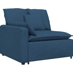vidaXL Modulaire bank met kussens blauw