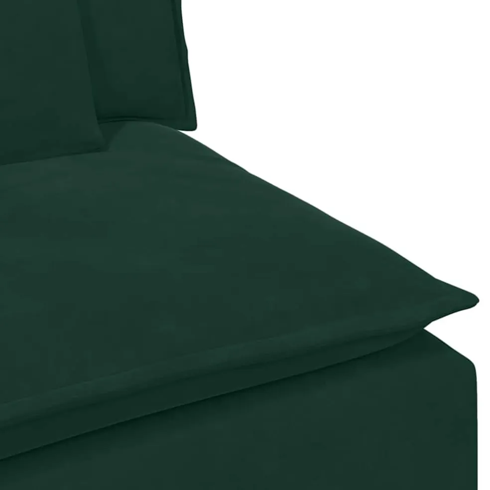 vidaXL Modulaire bank met kussens blauw