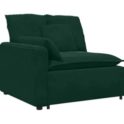 vidaXL Modulaire bank met kussens blauw