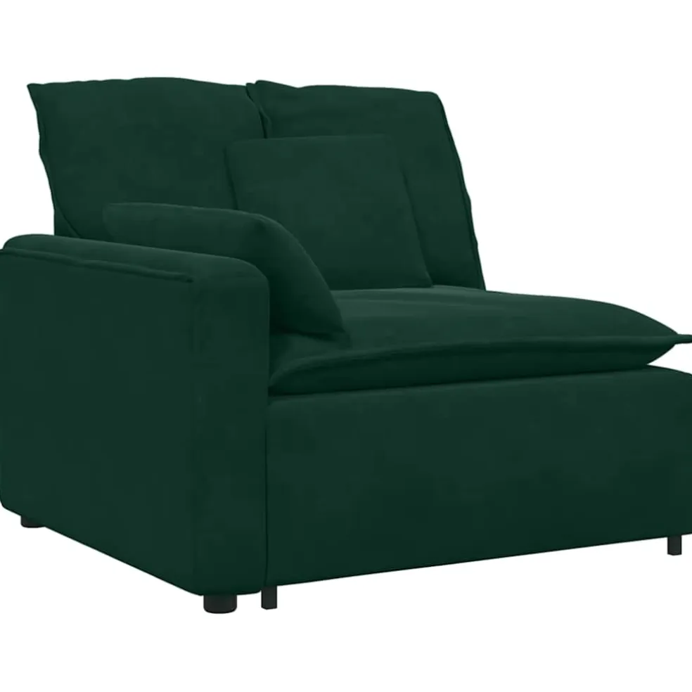 vidaXL Modulaire bank met kussens blauw
