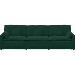 vidaXL Modulaire bank met kussens blauw
